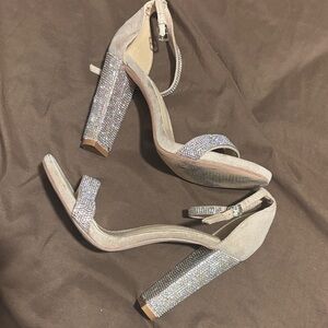 KAYLEEN By Los Angeles Sparkling Tan Heels